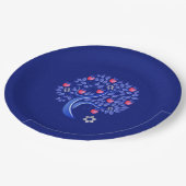 Assiettes En Carton Nouvel An juif | Plaques papier Rosh Hashanah (Angle)