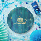 Assiettes En Carton Nouvel An juif | Rosh Hashanah  (Fête)