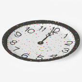Assiettes En Carton Nouvel An Minuit Horloge (Angle)