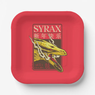 Assiettes En Carton Nouvel An Syrax   新 年 乐 快
