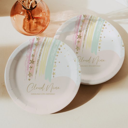 Assiettes En Carton Nouvel anniversaire de Cloud Nine