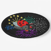 Assiettes En Carton Nouvelle année Ladybug (Angle)