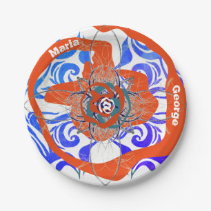 Assiettes En Carton Nouvelle Déco Orange Strange 2 Noms