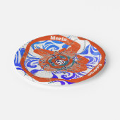 Assiettes En Carton Nouvelle Déco Orange Strange 2 Noms (Angle)