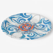 Assiettes En Carton Nouvelle Élégance Déco Bleue (Angle)