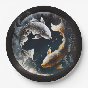 Assiettes En Carton Nouvelle Lune dans les Poissons