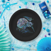 ASSIETTES EN CARTON NOUVELLE-ZÉLANDE PAUA KIWI (Fête)