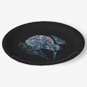 ASSIETTES EN CARTON NOUVELLE-ZÉLANDE PAUA KIWI (Angle)