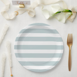 Assiettes En Carton Nuage Bleu et Blancs
