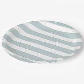 Assiettes En Carton Nuage Bleu et Blancs (Angle)