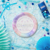 Assiettes En Carton Nuage Neuf Plaques Papier 9e Anniversaire - Pastel (Fête)