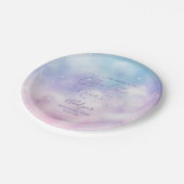 Assiettes En Carton Nuage romantique Neuf Fête des mariées (Angle)