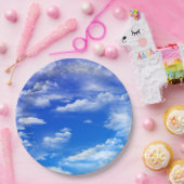 Assiettes En Carton Nuages (Fête)