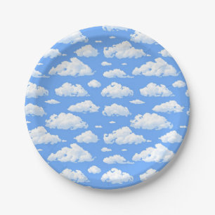 Assiettes En Carton Nuages