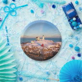 Assiettes En Carton Nubble Phare Aérien Snowy Maine (Fête)