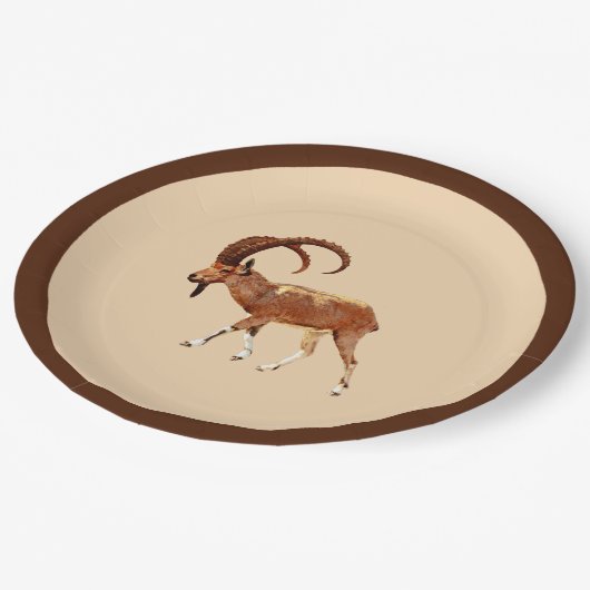 Assiettes En Carton Nubian Ibex - Ein Gedi (Angle)