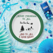 Assiettes En Carton Nuit avant Noël Père Noël (Fête)