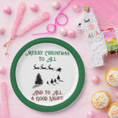 Assiettes En Carton Nuit avant Noël Père Noël (Fête)