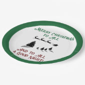 Assiettes En Carton Nuit avant Noël Père Noël (Angle)