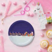 Assiettes En Carton Nuit avant Noël Plaques de papier (Fête)