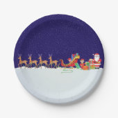 Assiettes En Carton Nuit avant Noël Plaques de papier (Devant)