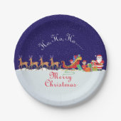 Assiettes En Carton Nuit avant Noël Plaques de papier (Devant)