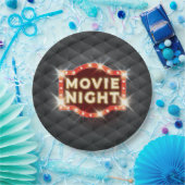 Assiettes En Carton Nuit de cinéma Luxe (Fête)