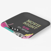 ASSIETTES EN CARTON NUIT DE FILM ROSE (Angulaire)