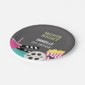 ASSIETTES EN CARTON NUIT DE FILM ROSE (Angle)