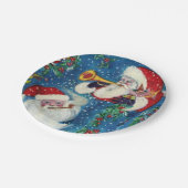 ASSIETTES EN CARTON NUIT DE NOËL / TROIS PÈRE NOËL (Angle)