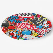 Assiettes En Carton Nuit du jeu (Angle)