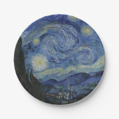 Assiettes En Carton Nuit étoilée par Vincent Van Gogh (Devant)