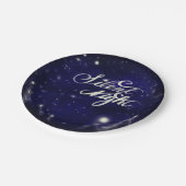 Assiettes En Carton Nuit silencieuse, nuit sainte - Scène de neige sci (Angle)