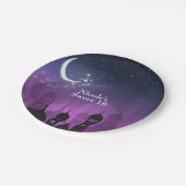 Assiettes En Carton Nuits Arabes Marocaine Violet clair de lune (Angle)