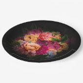 Assiettes En Carton Nuits Sultry Floral ID829 (Angle)