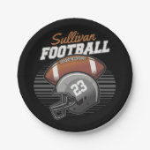 Assiettes En Carton Number Helmet (Devant)