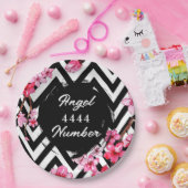 Assiettes En Carton Numéro d'ange "4444" (Fête)