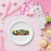 Assiettes En Carton Numéro de voiture de course 88 (Fête)