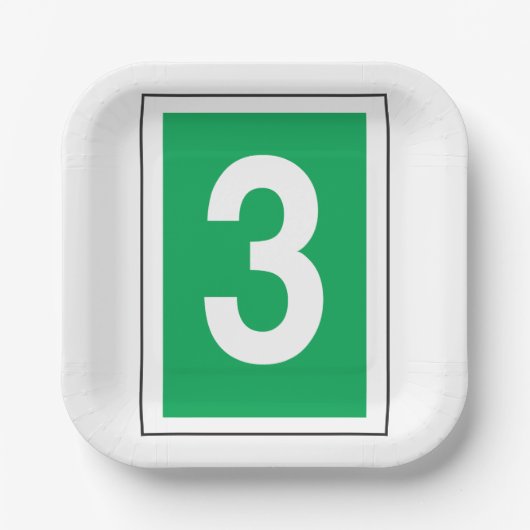 Assiettes En Carton Numéro trois (Recto)