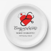 Assiettes En Carton  Nurse Graduation Party (Devant)
