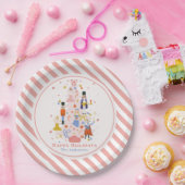 Assiettes En Carton Nutacker Pink Christmas Tree Holiday (Fête)