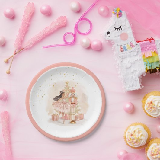 Assiettes En Carton Nutcracker Ballerina Christmas (Fête)