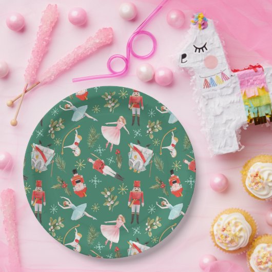Assiettes En Carton Nutcracker Ballerina Noël (Fête)