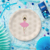Assiettes En Carton Nutcracker Ballerina Snowflake Pattern (Fête)