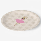 Assiettes En Carton Nutcracker Ballerina Snowflake Pattern (Angle)