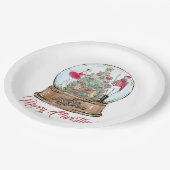 Assiettes En Carton Nutcracker Ballet Dancer Noël (Angle)