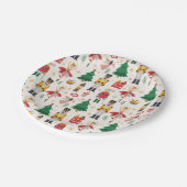 Assiettes En Carton Nutcracker Ballet Motif de vacances (Angle)