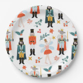 Assiettes En Carton Nutcracker Ballet Noël (Devant)