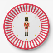 Assiettes En Carton Nutcracker Christmas Plate Red and White (Devant)
