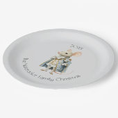 Assiettes En Carton Nutcracker de Noël Souris King Aquarelle (Angle)